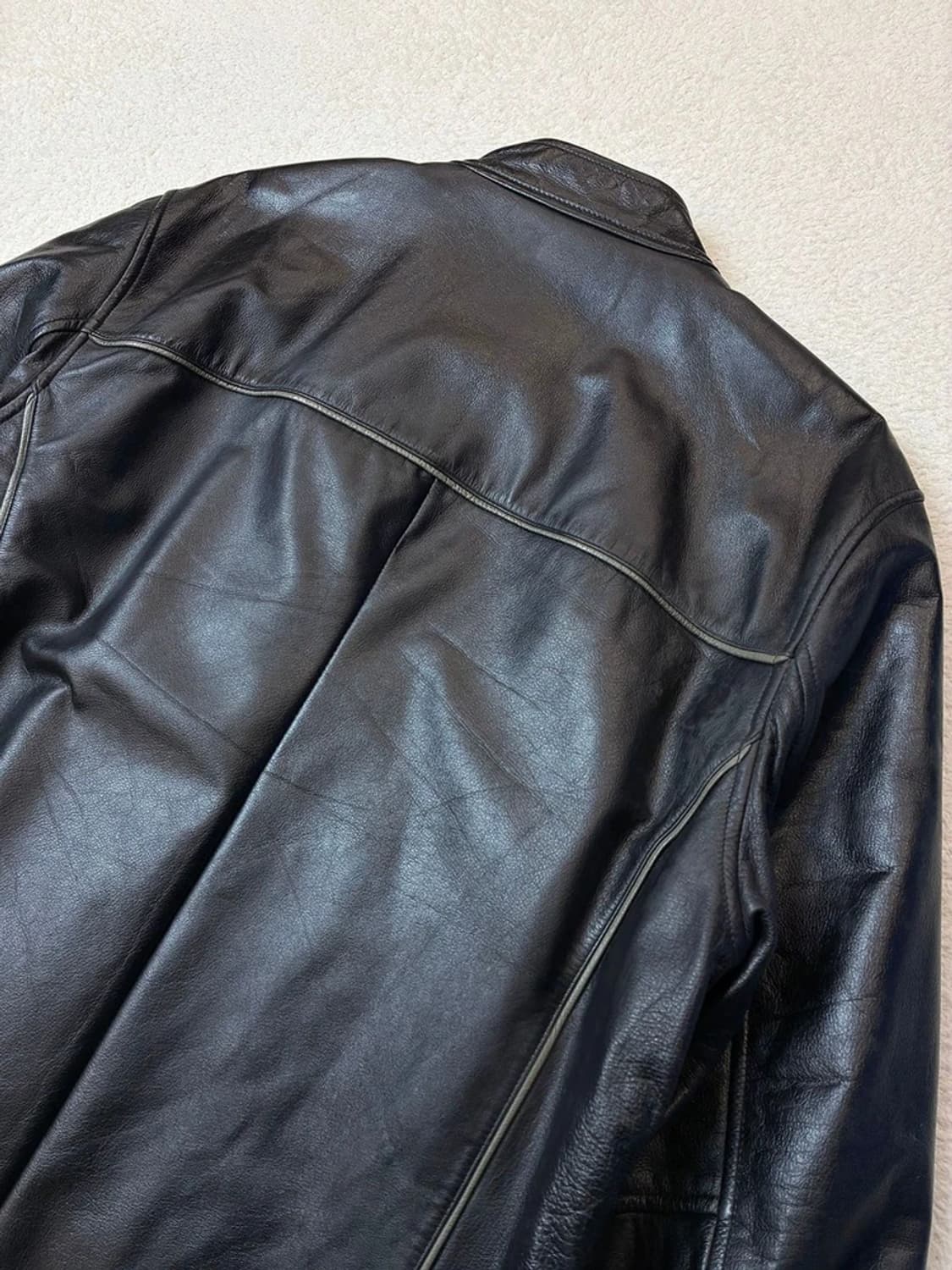 휠라 FILA 90's 100% 소가죽 레이싱 자켓 PN6106 상품이미지7