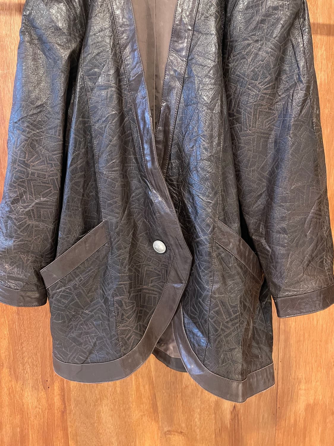 Brown ethnic robe sheepskin jacket  상품이미지6