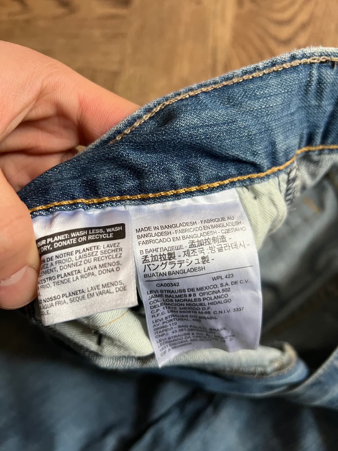 [34]리바이스 569 와이드핏 라이트블루 데님 팬츠 상품이미지6