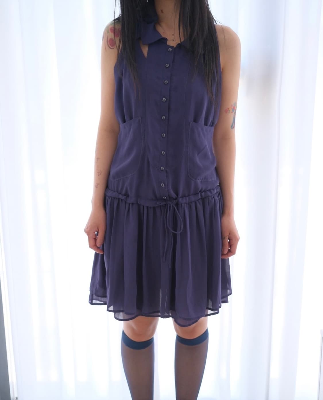 ribbon tied dress 상품이미지1