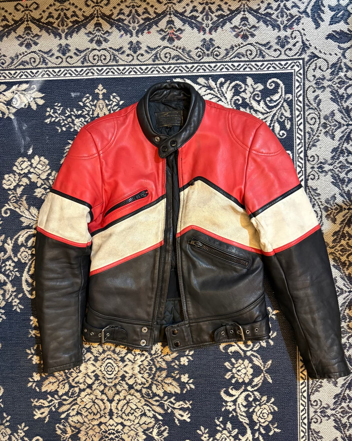 vtg 90s Detlev Louis 모터사이클 레더 자켓 상품이미지1