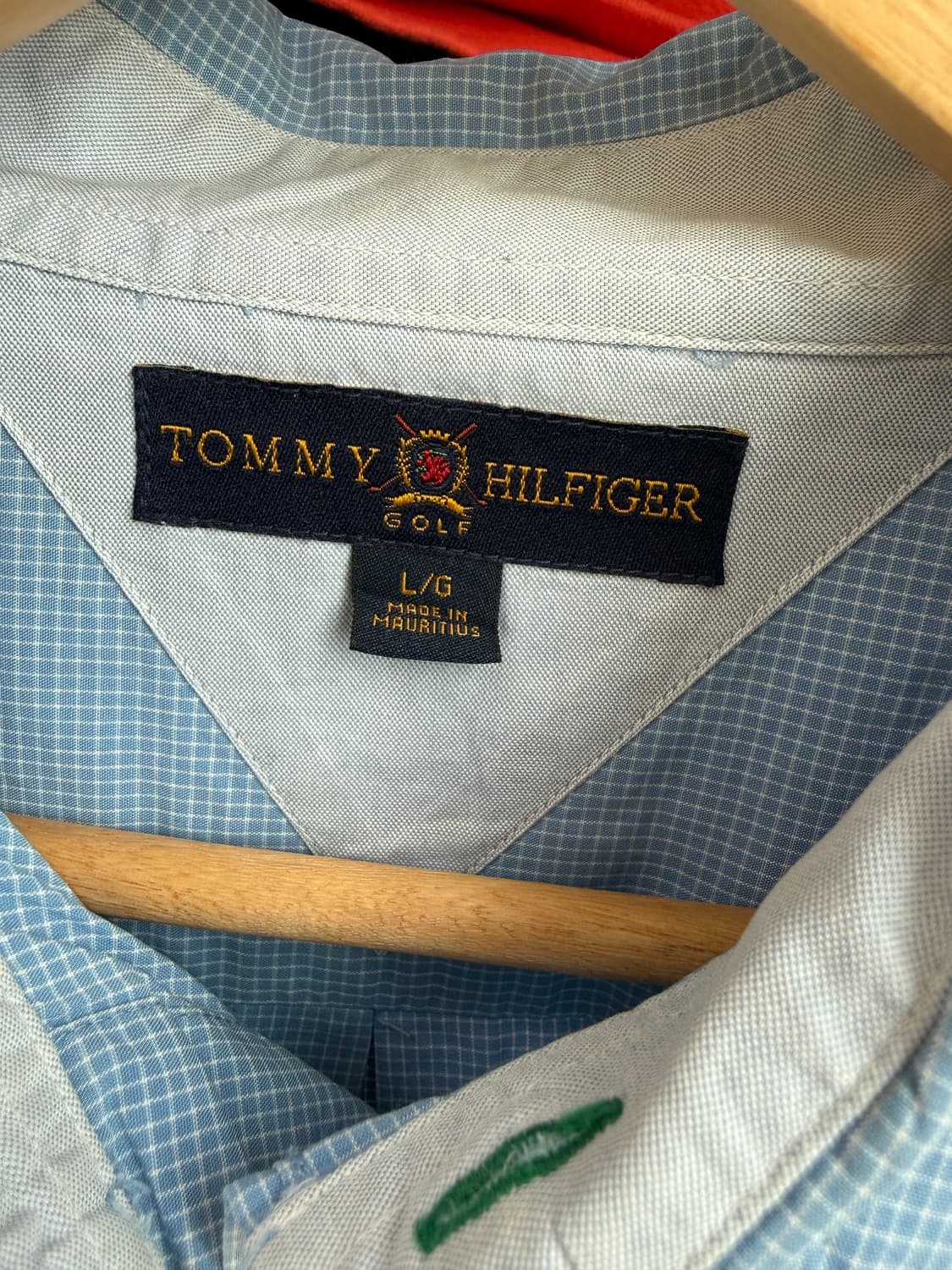타미힐피거 체크 로고 셔츠 상품이미지5