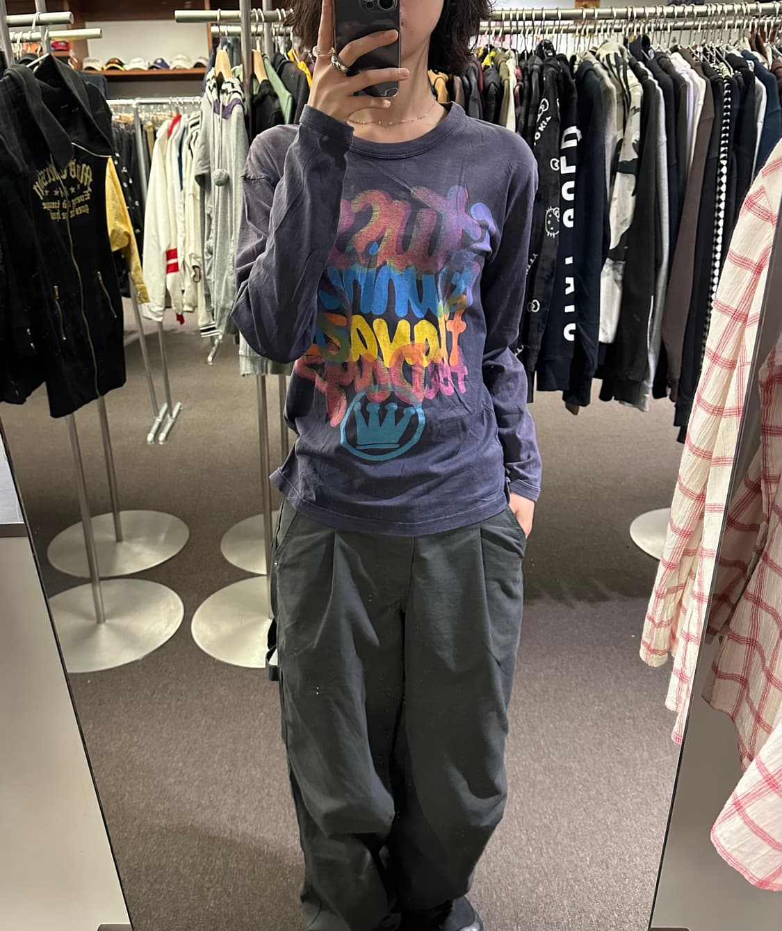 S)스투시 빈티지 프린팅 롱슬리브 상품이미지2