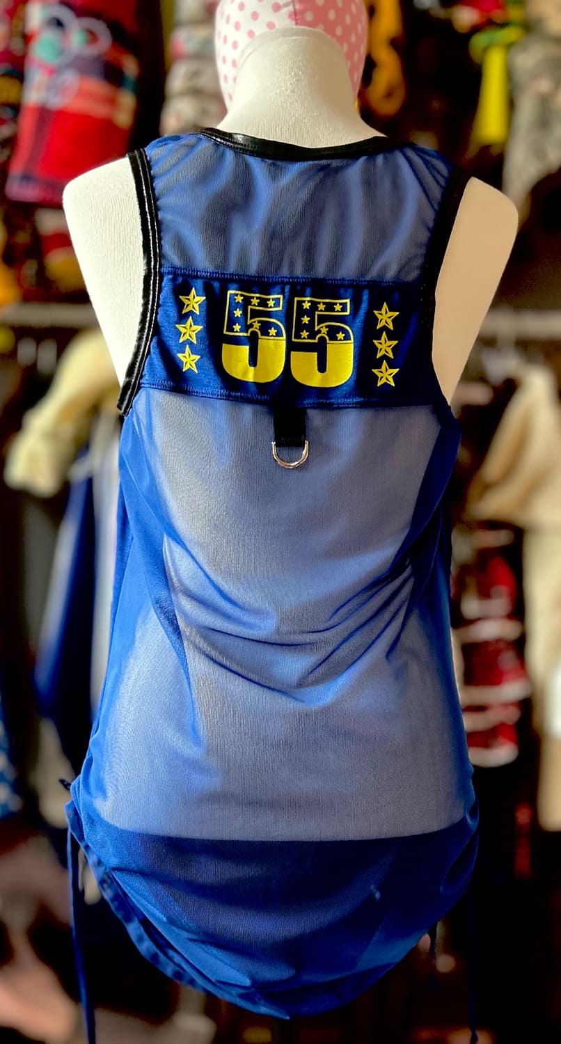 빈티지 하라주쿠 팝갸루 갸루 롱슬리브 시스루 나시티 상품이미지2