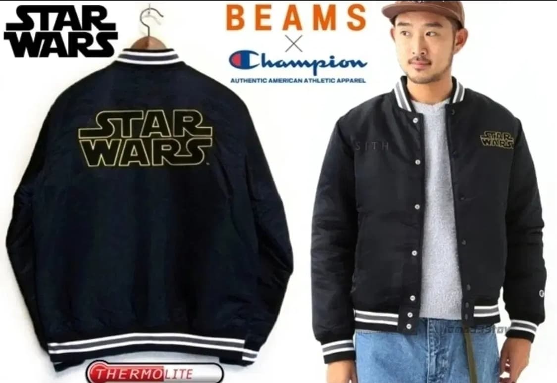 [M]한정판 도쿄빔즈×재팬 챔피온×스타워즈 콜라보 스타디움 자켓 상품이미지2