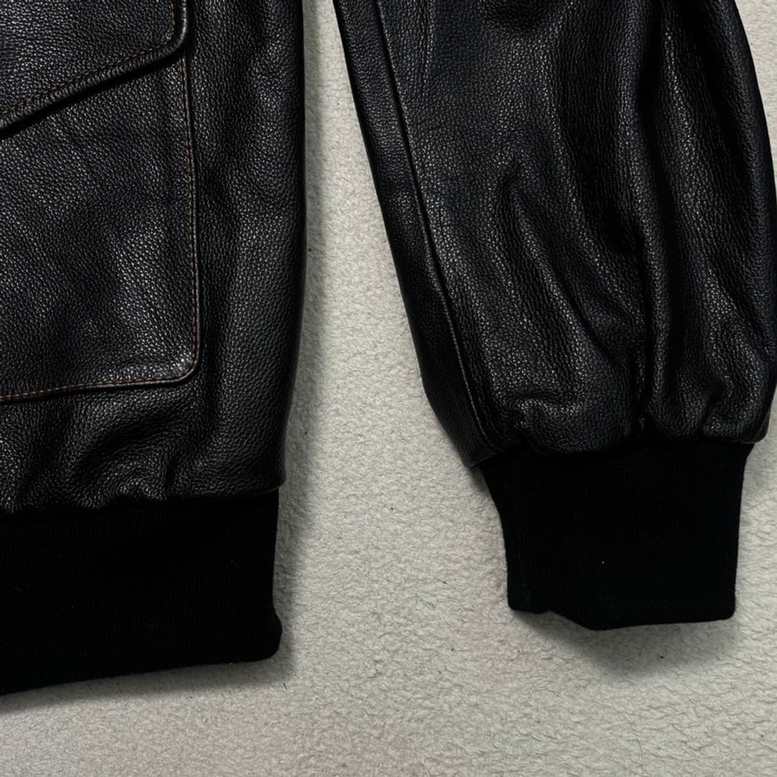 A2 밀리터리st 레더 자켓 블랙 3XL 상품이미지2