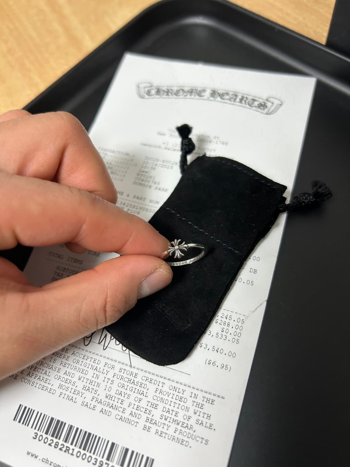 [새제품] 크롬하츠 버블검링 us5 상품이미지1