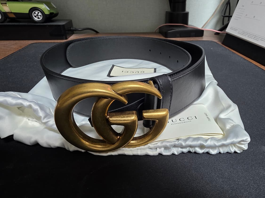 구찌 GG 벨트 블랙 85 새상품!! 크림가격 500000원. 상품이미지1