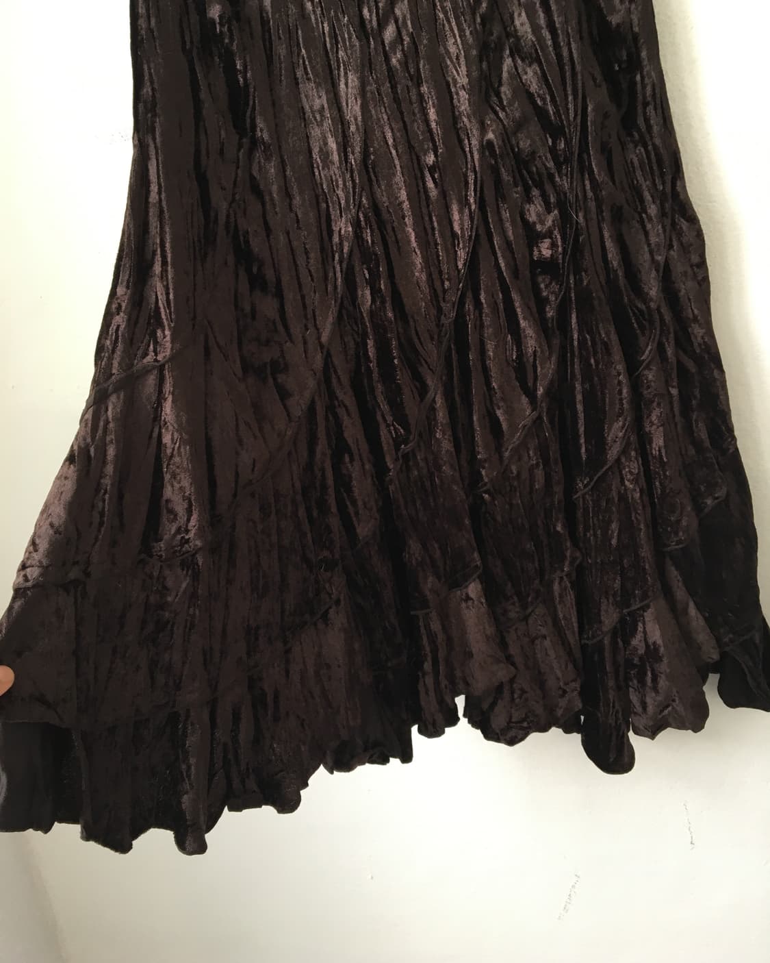Unbalanced pleat s long skirt 상품이미지2