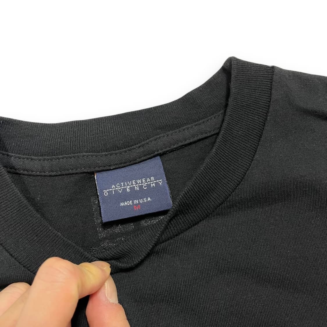 지방시 90s 시그니처 로고 USA 다크 반팔 구형 티셔츠 상품이미지5