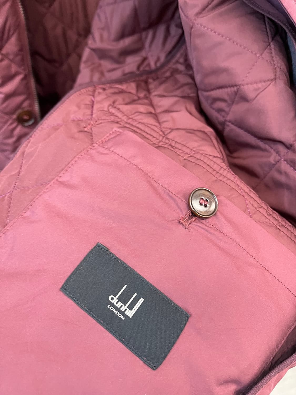 105) 던힐 버건디 누빔자켓  상품이미지7