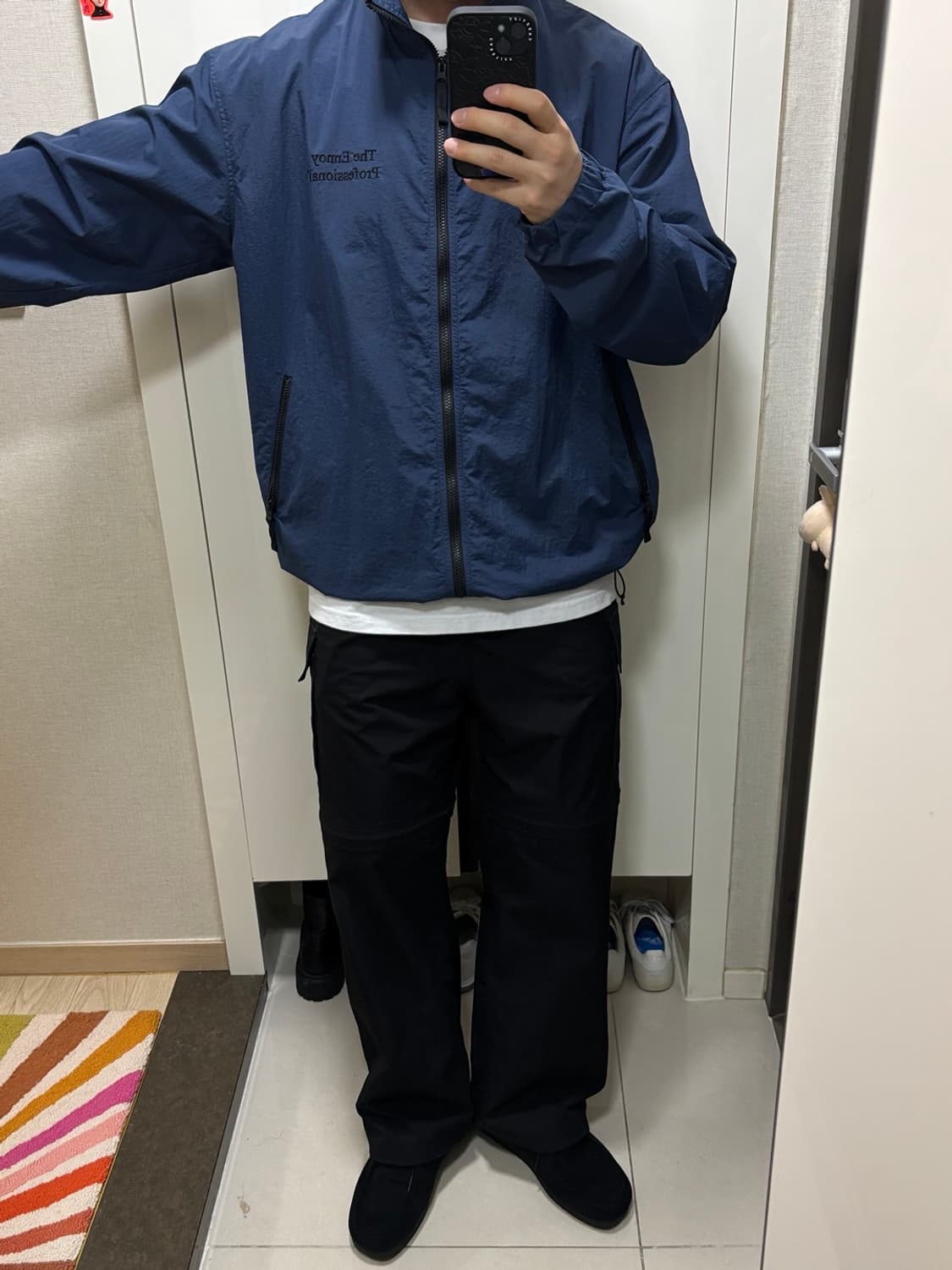 엔노이 ENNOY 2021 샤카샤카 나일론 자켓 블루 XXL 상품이미지9