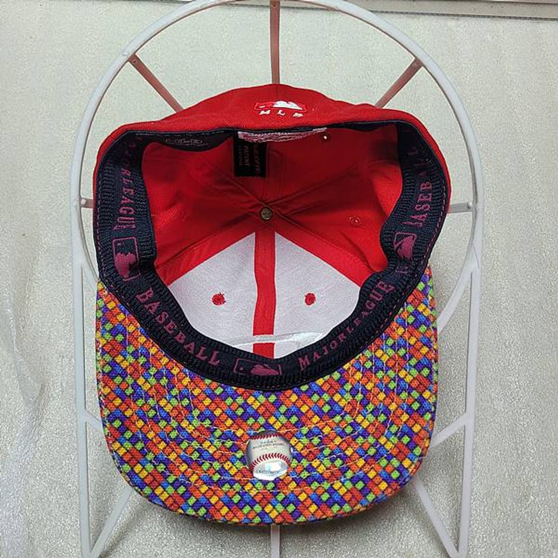 MLB 신시내티 레드 체크 XS-S 55CM 상품이미지6