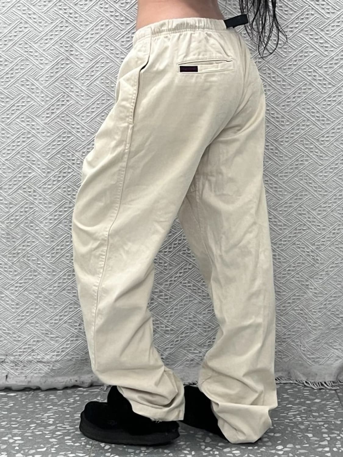 그라미치 빈티지 루즈 테이퍼드핏 벨티드 코튼팬츠 L C10199 상품이미지2