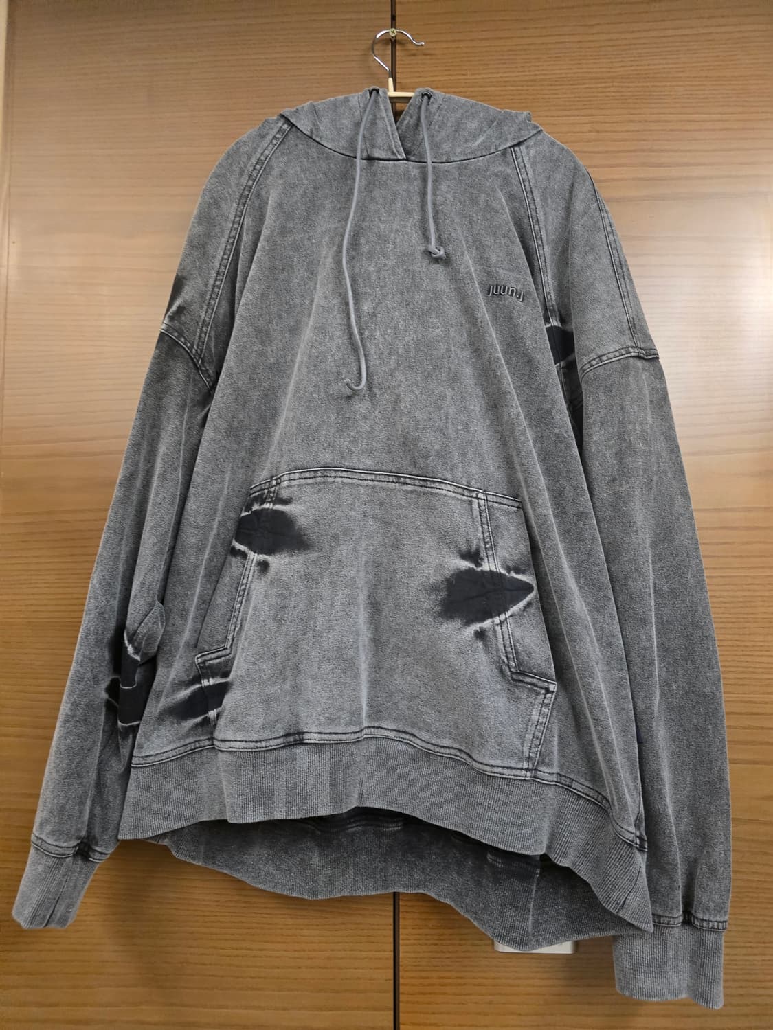 준지 워크 아우터 자수 염색 후드티 S 상품이미지1