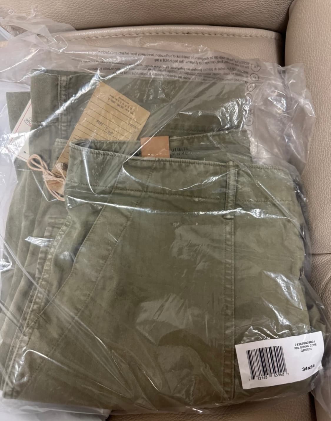 더블알엘 RRL 헤링본 퍼티그 유틸리티 팬츠 34*34(미착용 새상품) 상품이미지2