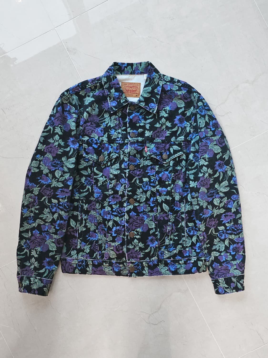 16SS 슈프림 × 리바이스 floral jacket 상품이미지1