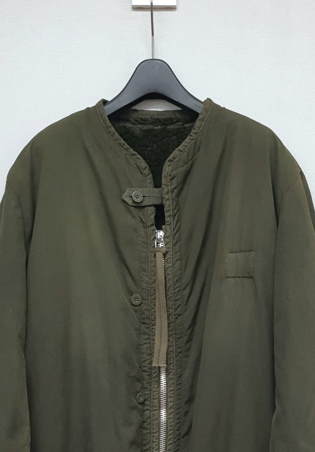 빈티지 스웨덴군 퍼 라이너 + m-65 피쉬테일 파카 커스텀 자켓. 상품이미지4