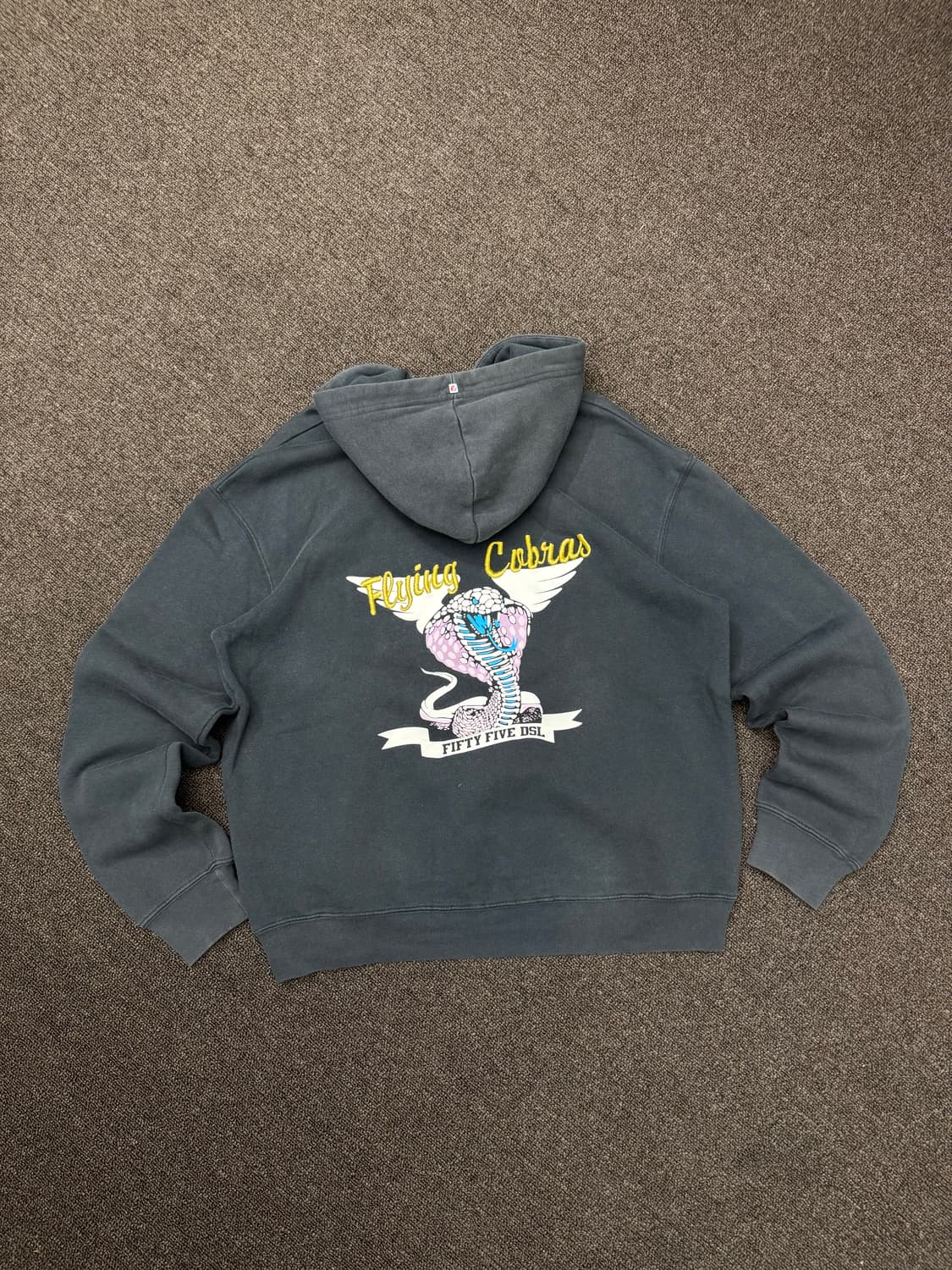 M)55DSL 디젤 빈티지 자수 프린팅 후디 상품이미지4