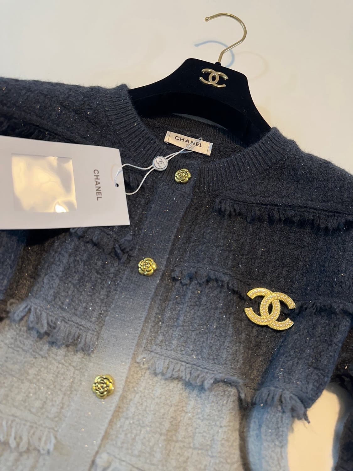 (새상품)샤넬가디건(브로치포함) 상품이미지7