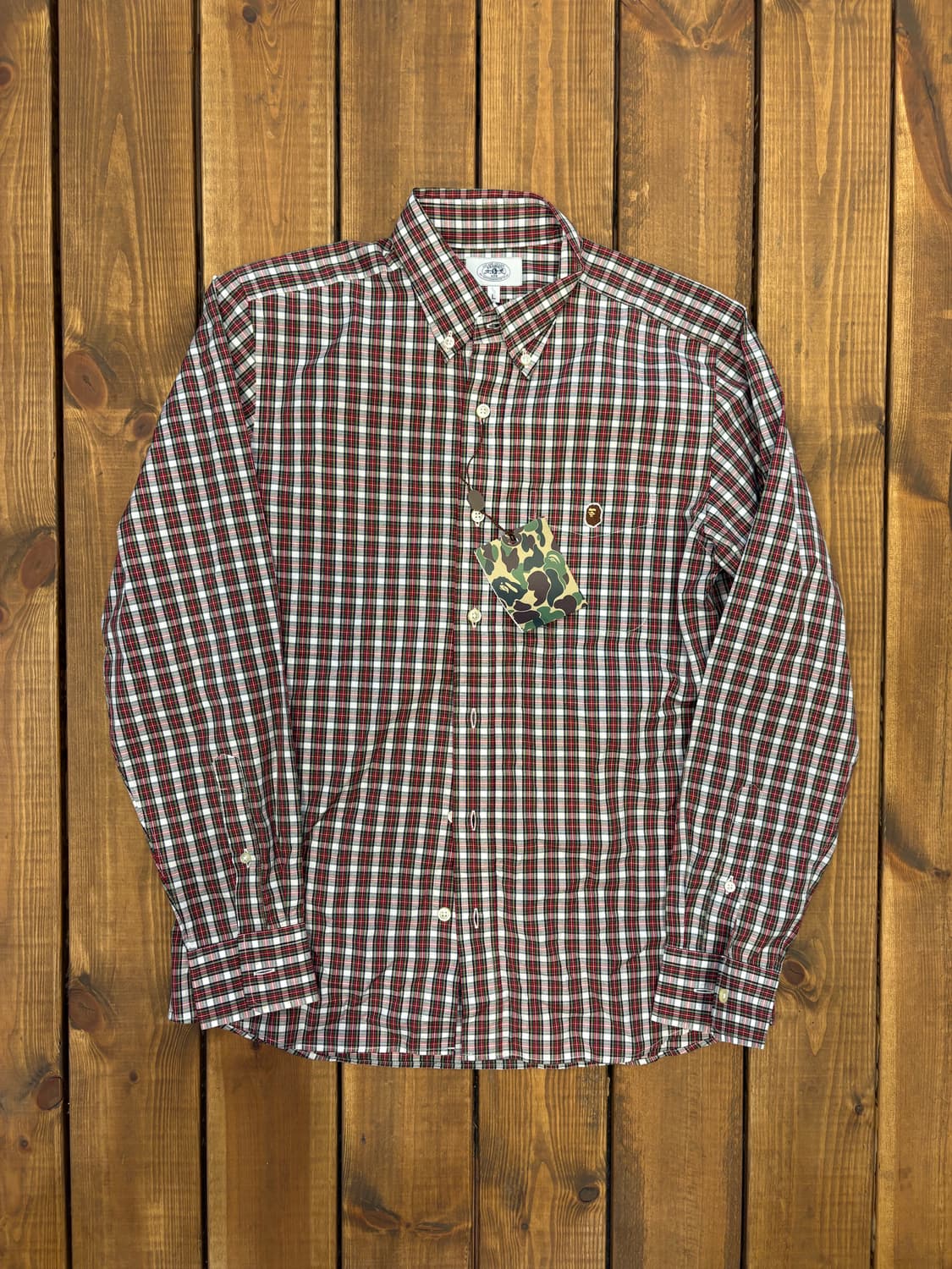 베이프 체크 셔츠 상품이미지5