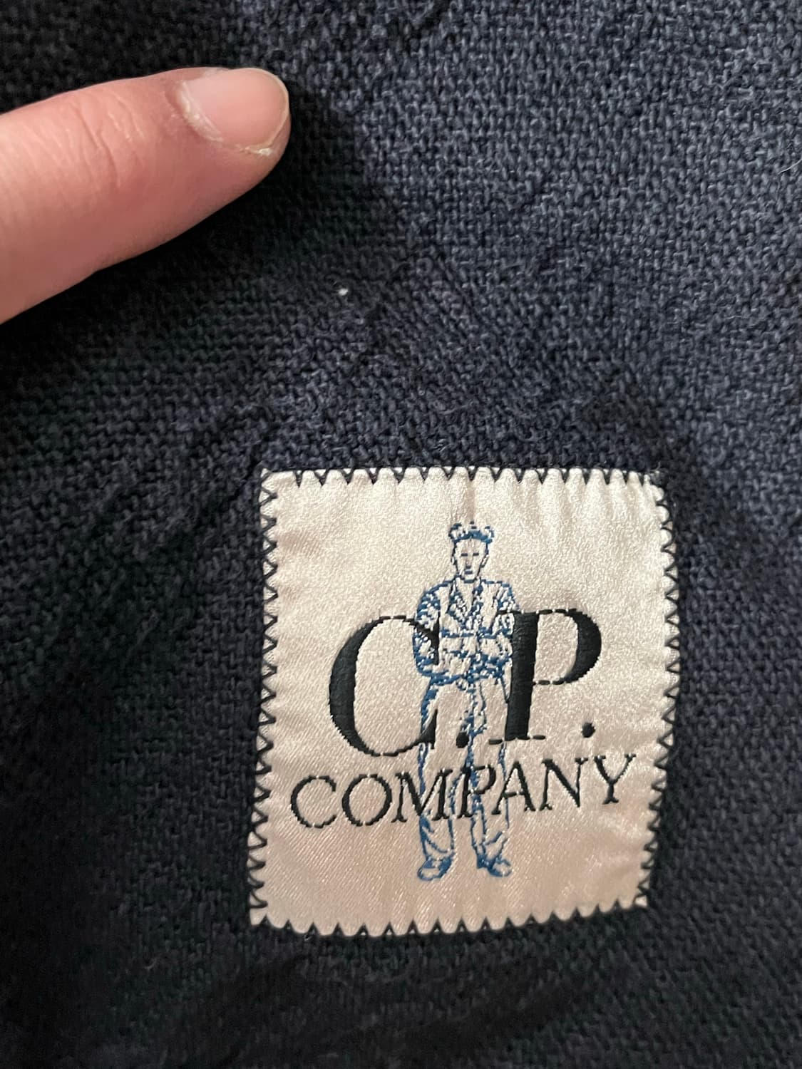 90s C.P. Company 네이비 더블 블레스트 자켓 상품이미지9