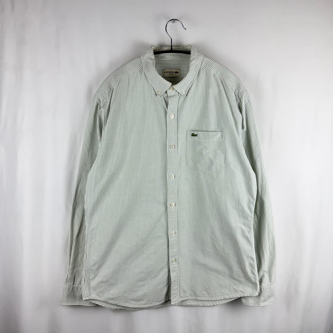 XL) 라코스테 스트라이프 옥스포드 셔츠 상품이미지2
