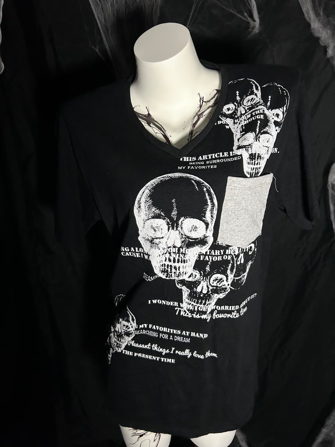 Park Street skull punk pocket tee 상품이미지1