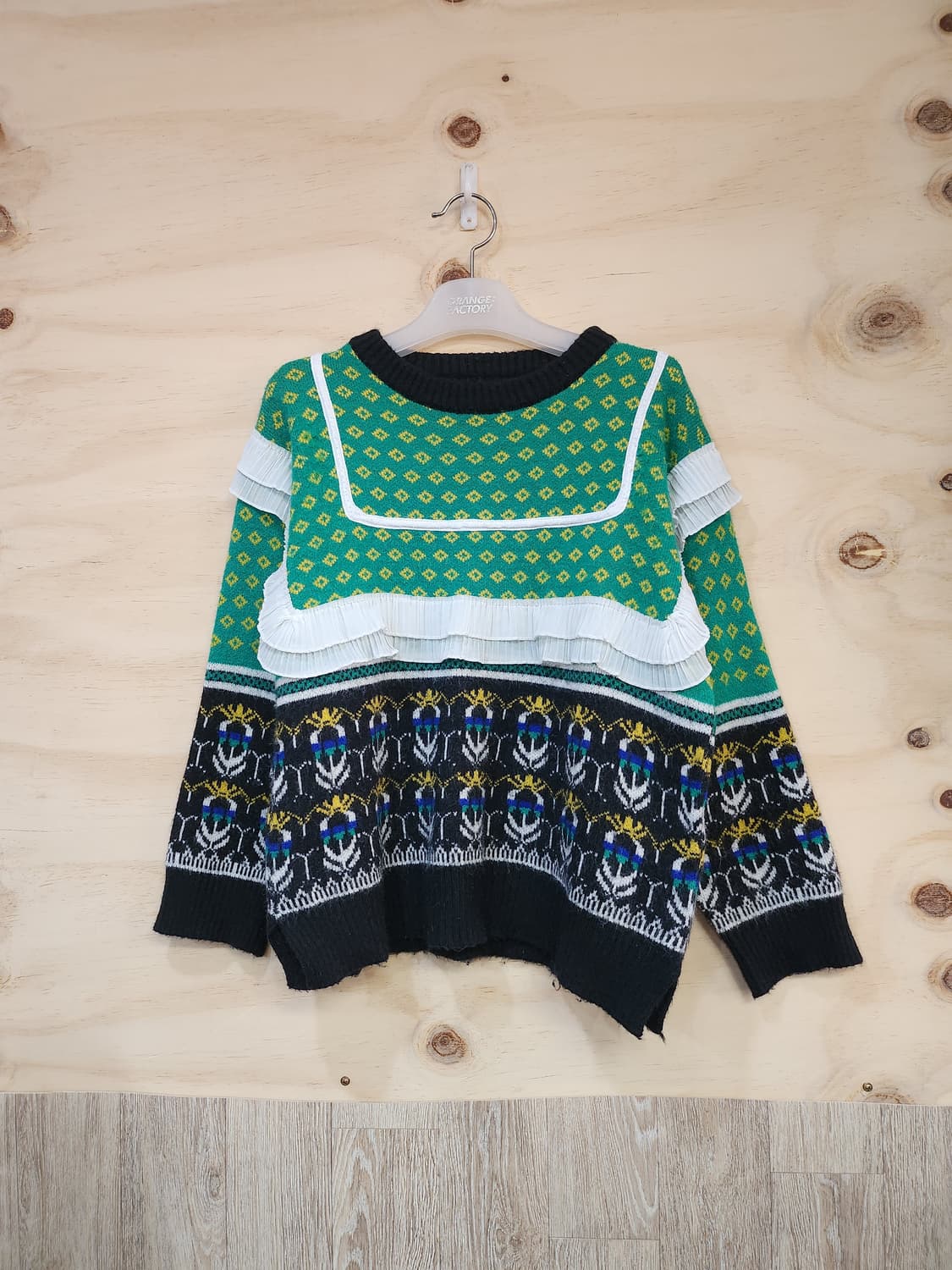 642) 여성 패턴 니트 상품이미지1