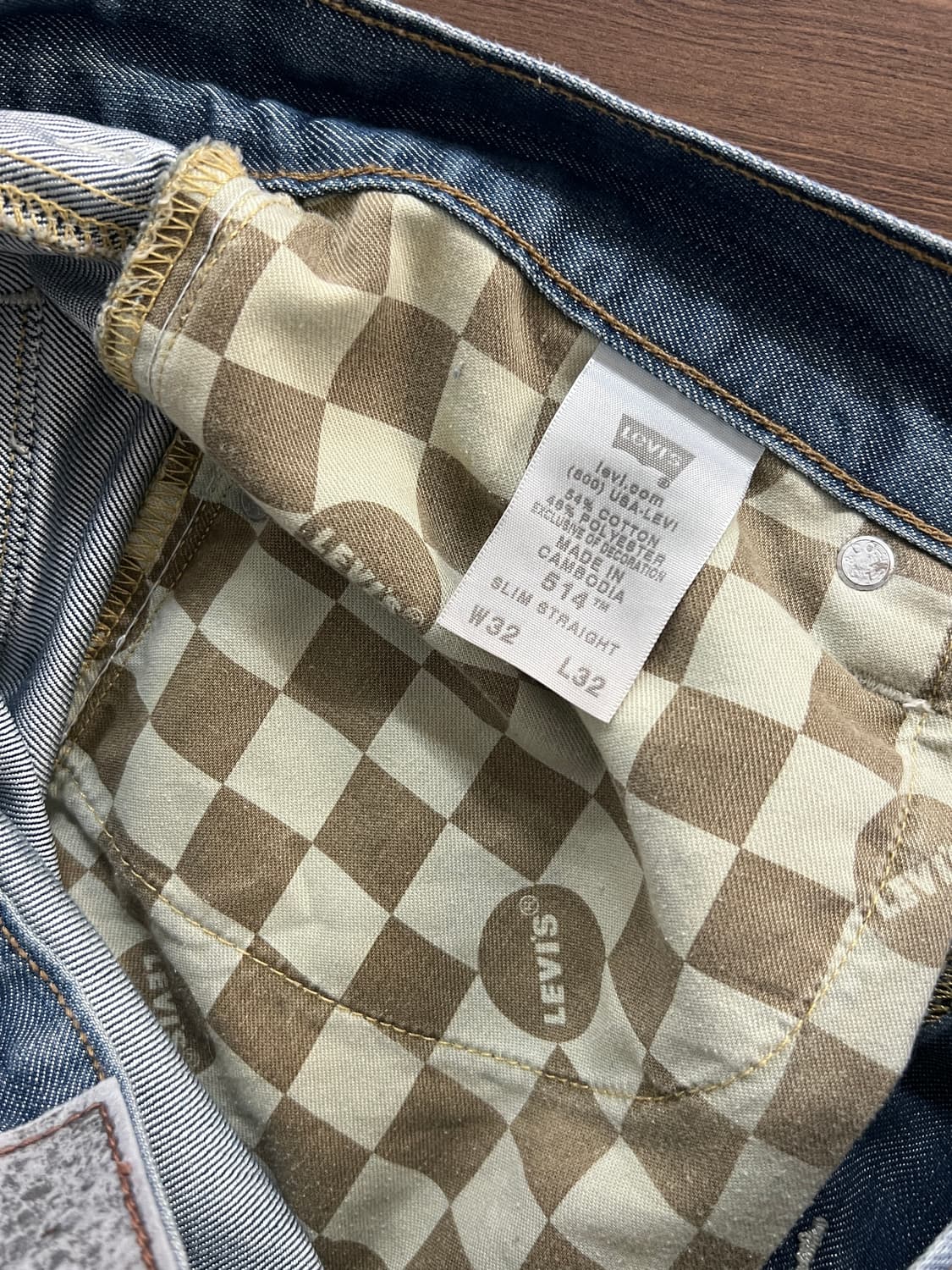 Levis 리바이스 514 슬림 스트레이트 데님 팬츠 상품이미지8