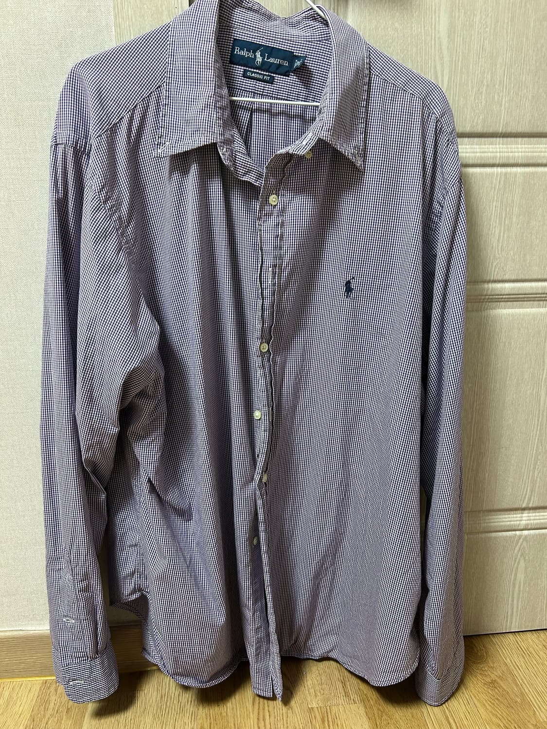 빈티지 폴로 랄프로렌 깅엄 체크셔츠 3xl 상품이미지1