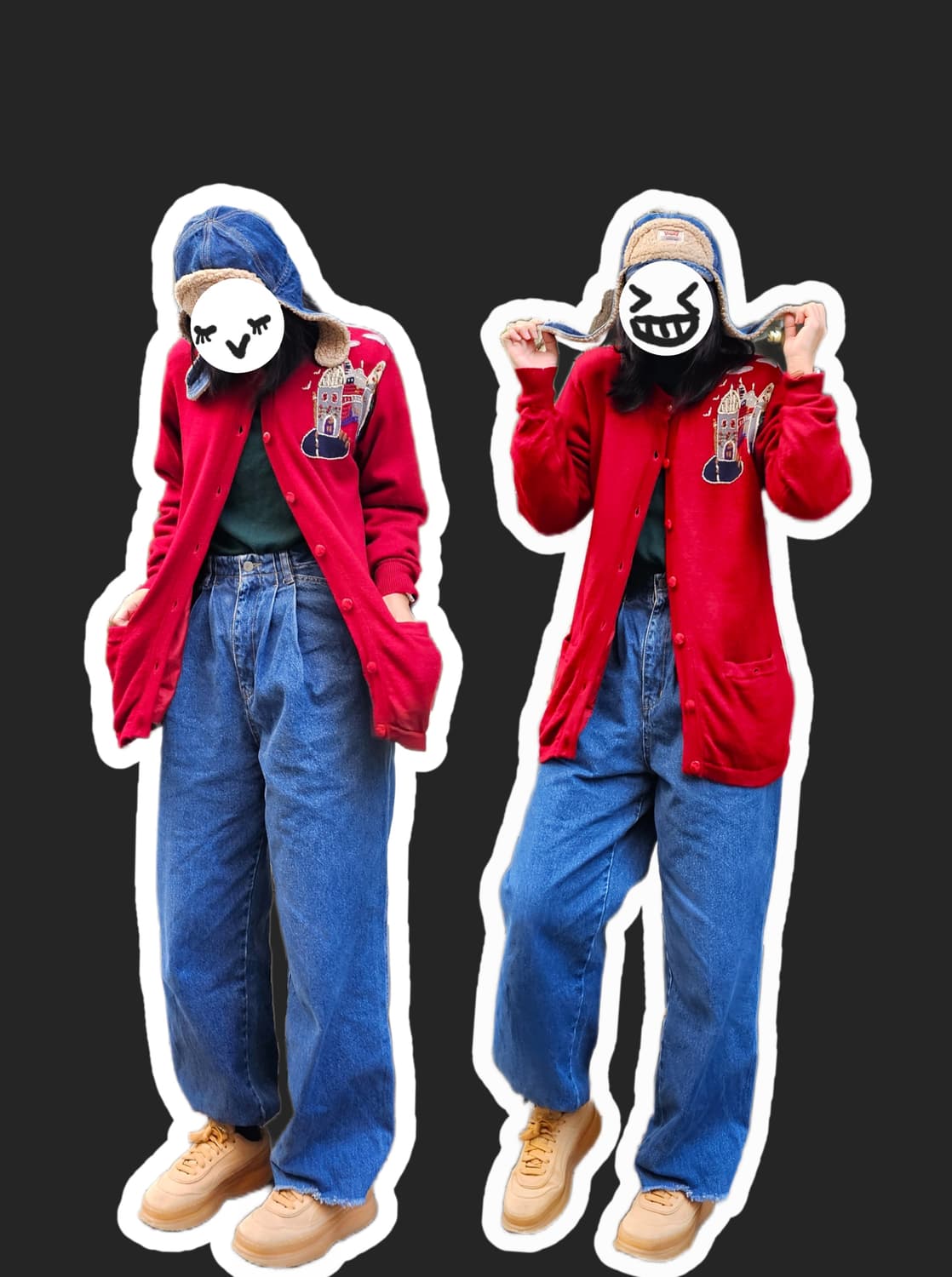 Lisblanc 자수 울 가디건 상품이미지2