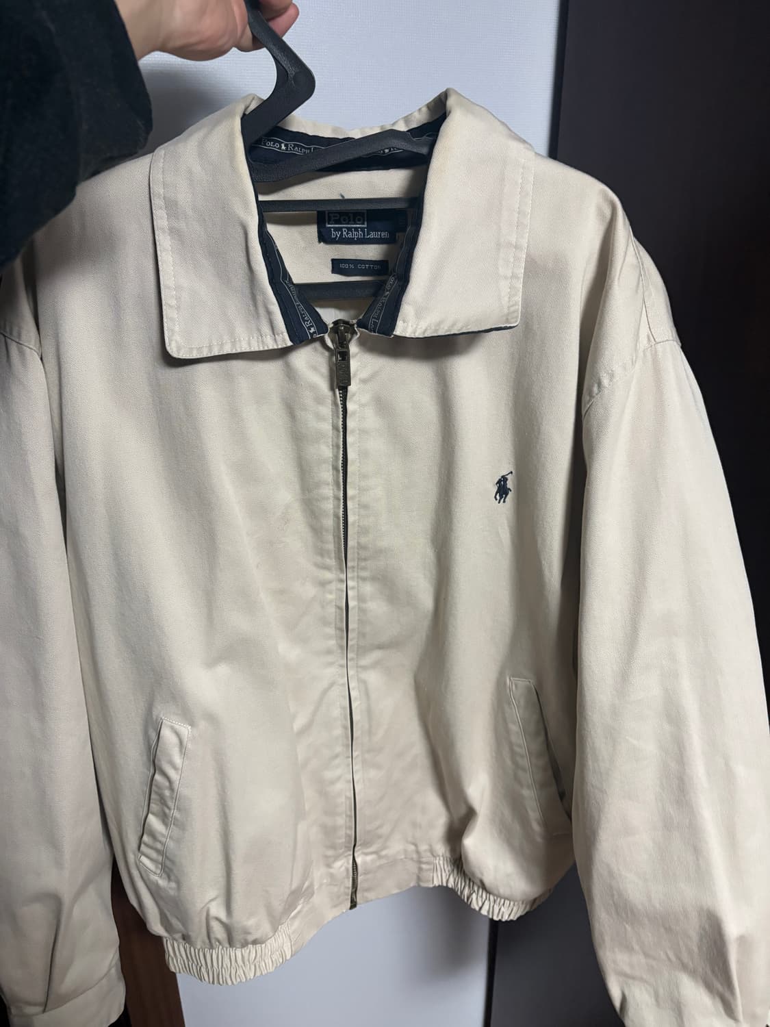 빈티지 폴로 블루종 베이지 상품이미지1