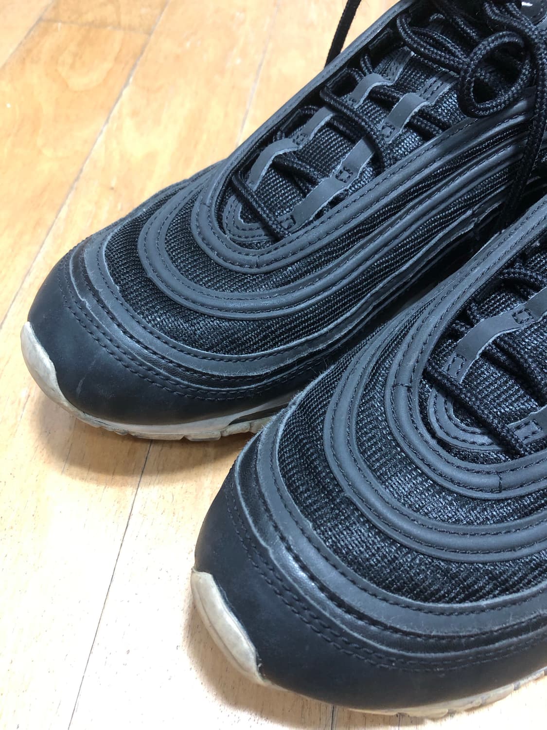 나이키 에어맥스 97 검흰 블랙 화이트 300 상품이미지3