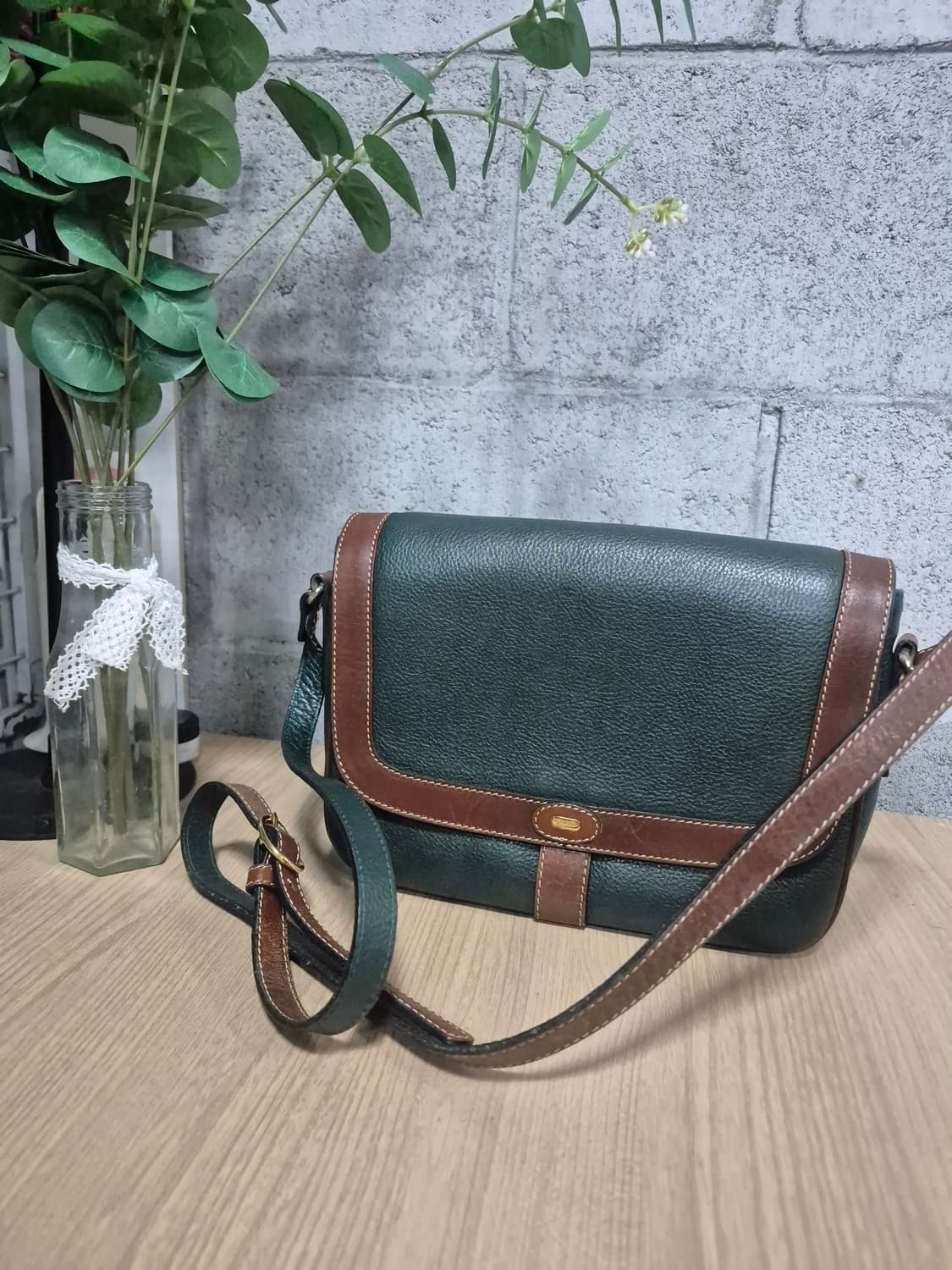 발리 빈티지 포레스트 그린 크로스바디백 상품이미지1