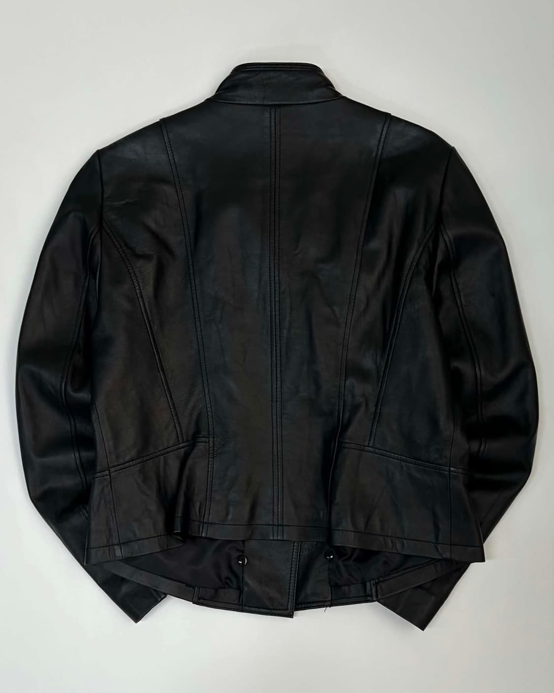 Vintage lambskin 이태리 가죽 라이더 자켓 상품이미지2