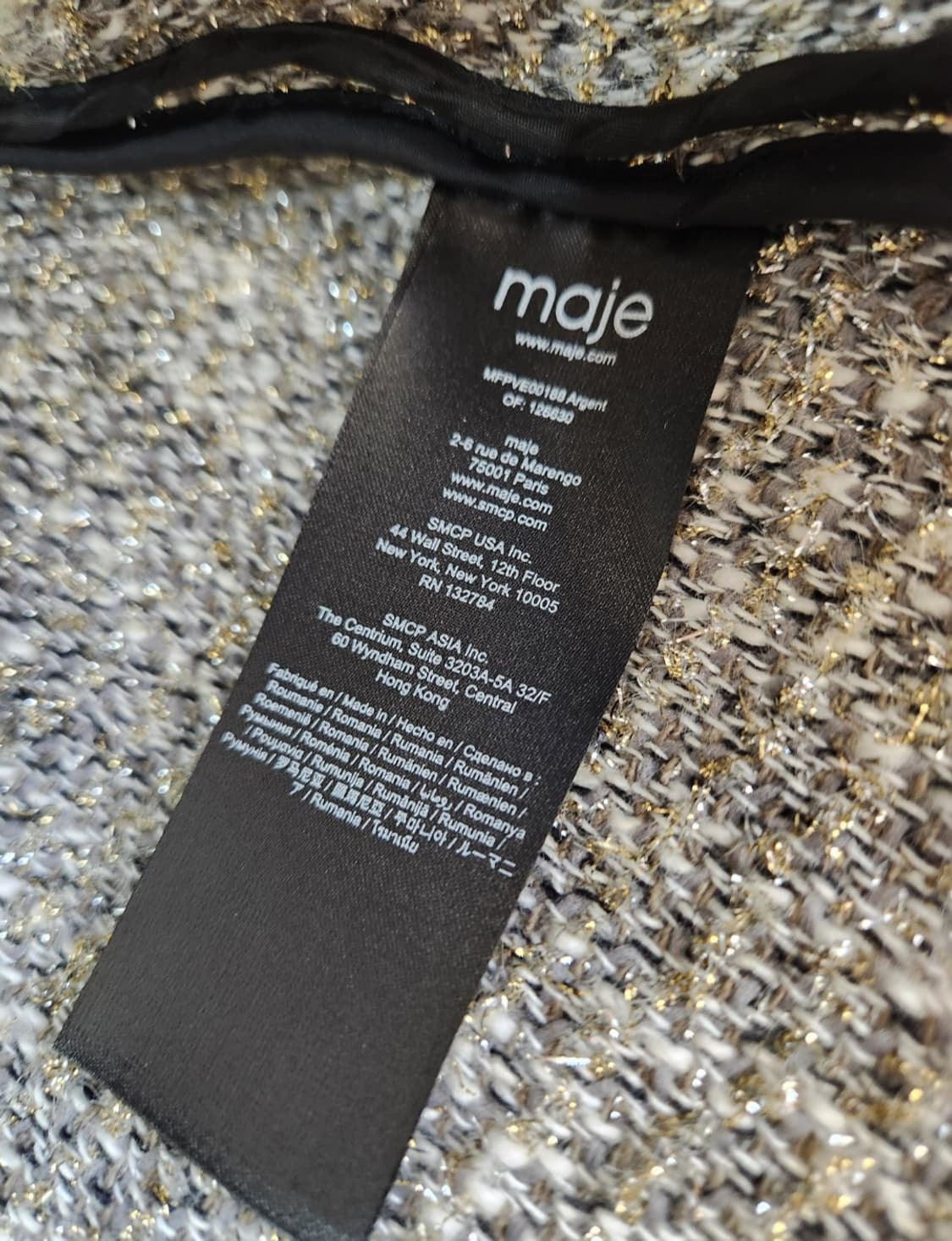 마쥬 트위드자켓 36사이즈 상품이미지10