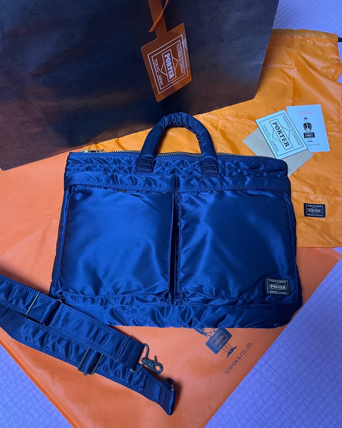 포터 올 뉴 탱커 숏 헬멧백 아이언 블루 상품이미지4