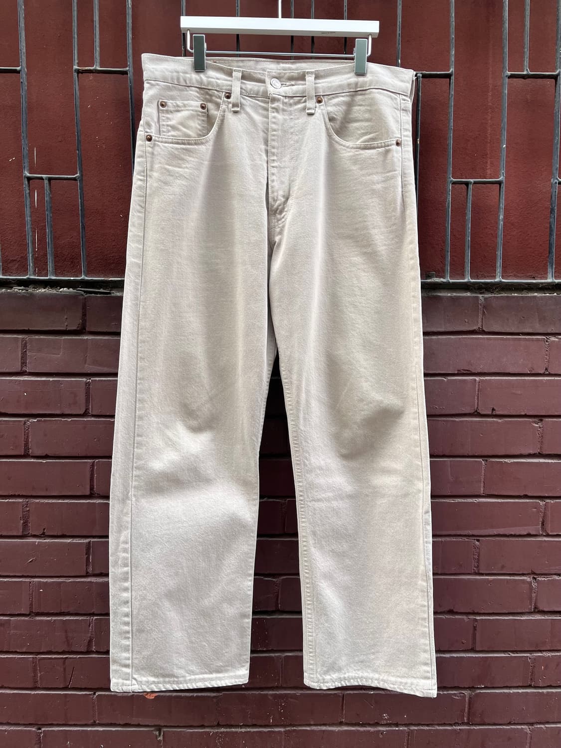 빈티지 리바이스 509 데님 팬츠 베이지 상품이미지2