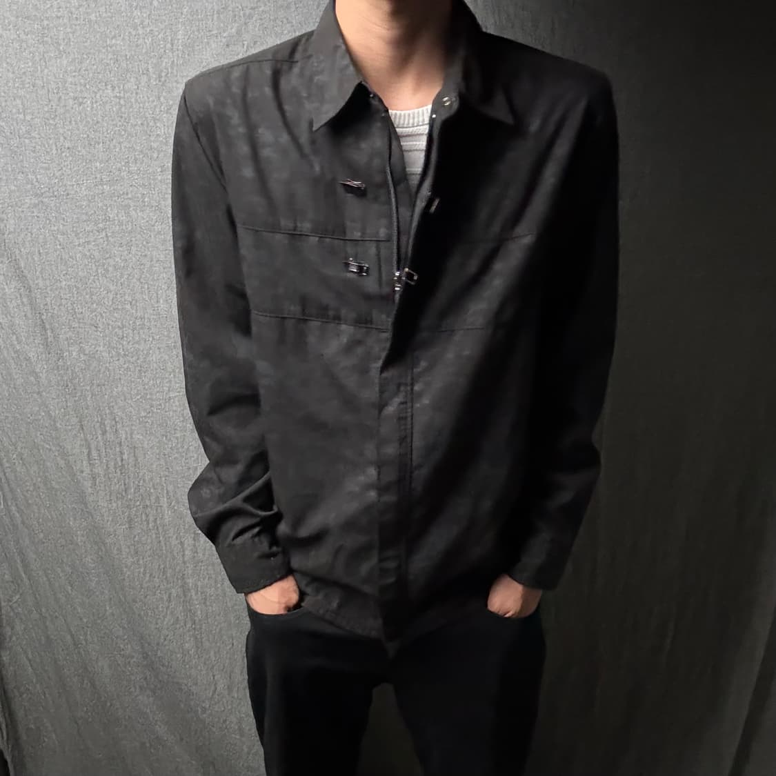 OMKOS 버클 셔츠 집업 상품이미지4