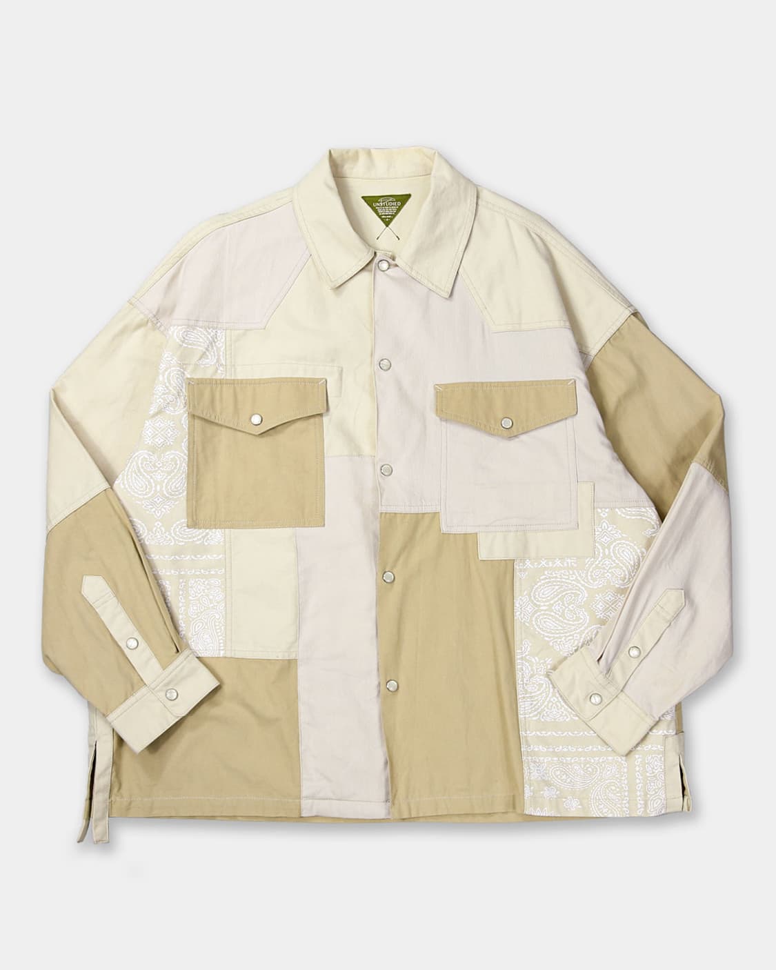 Niko and UNSTUDIED Patchwork Overshirt 상품이미지1