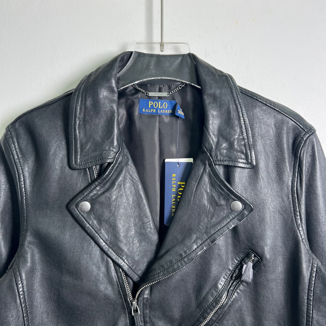 폴로 랄프로렌 램스킨 더블 라이더 자켓 L 상품이미지4