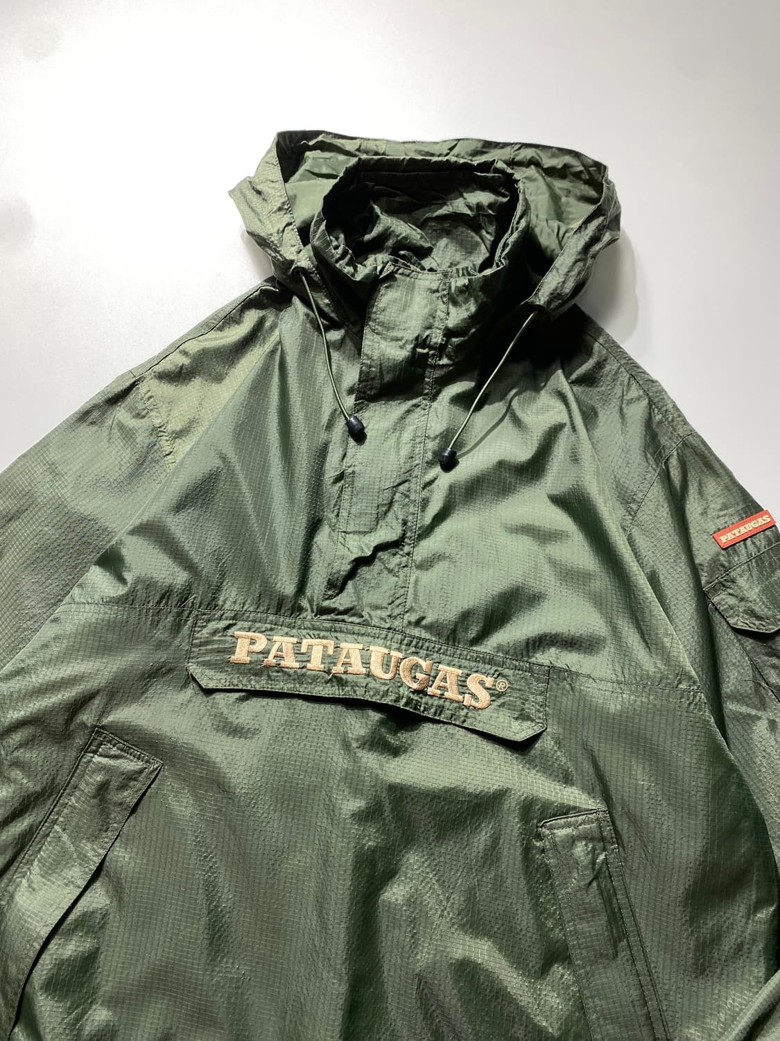 [M] 90s Pataugas 립스탑 나일론 아노락 상품이미지2
