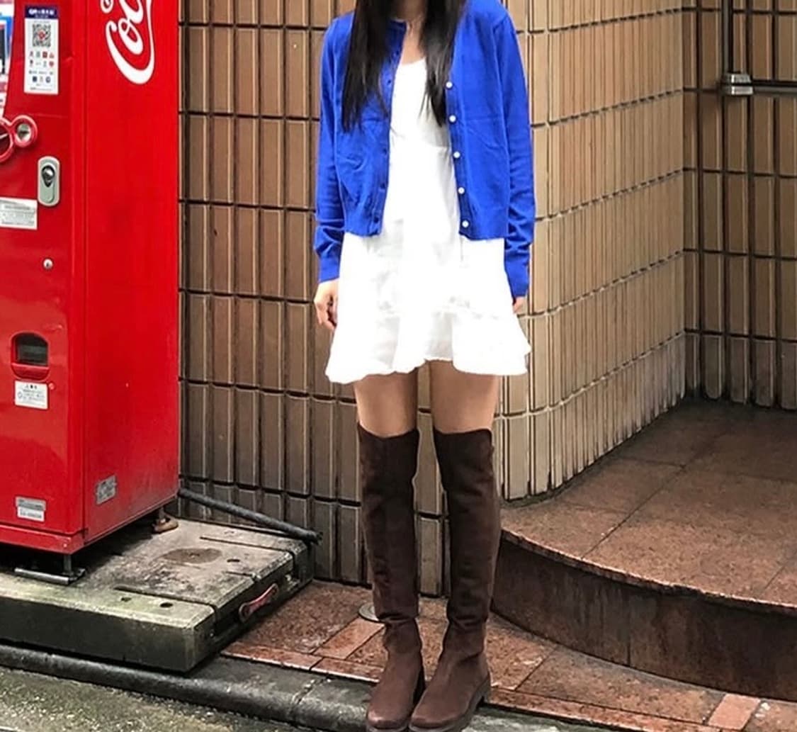 스튜어트와이츠먼 브라운 스웨이드 롱 부츠 37사이즈 상품이미지4