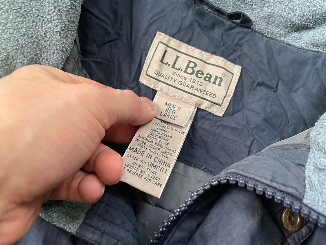 엘엘빈 플리스 카라 다운 블루종 자켓 J03602 상품이미지7