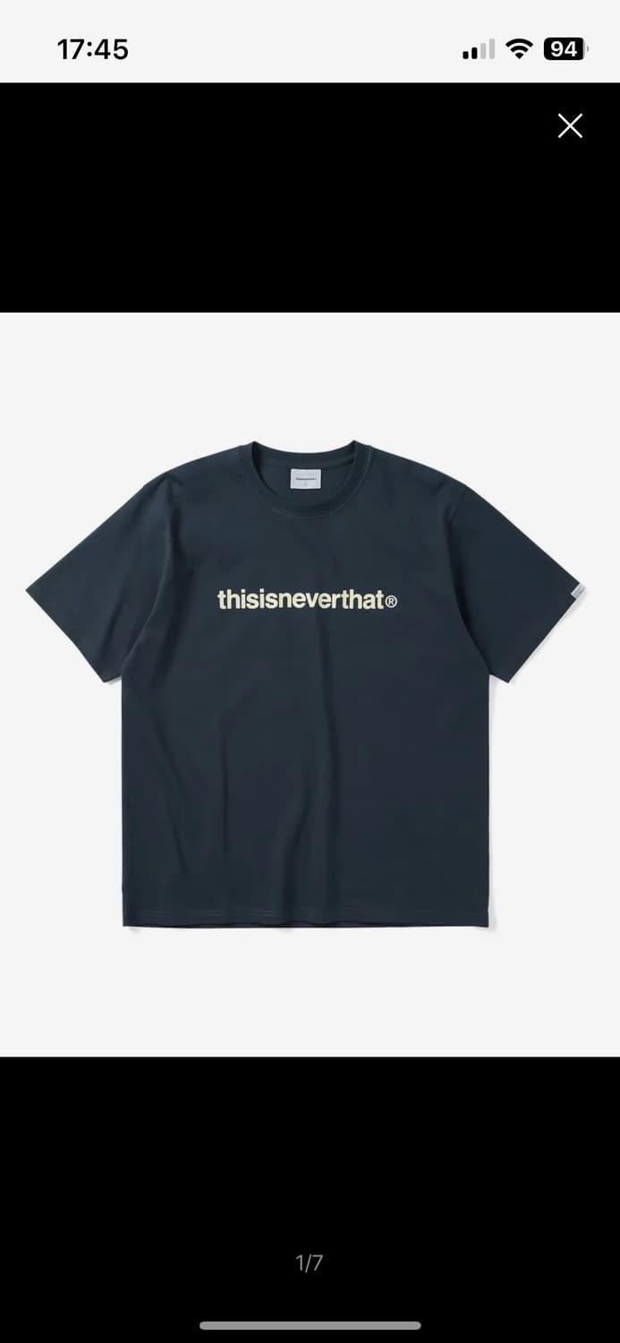 디스이즈네버댓 (SS22) T-Logo Tee Navy 상품이미지1