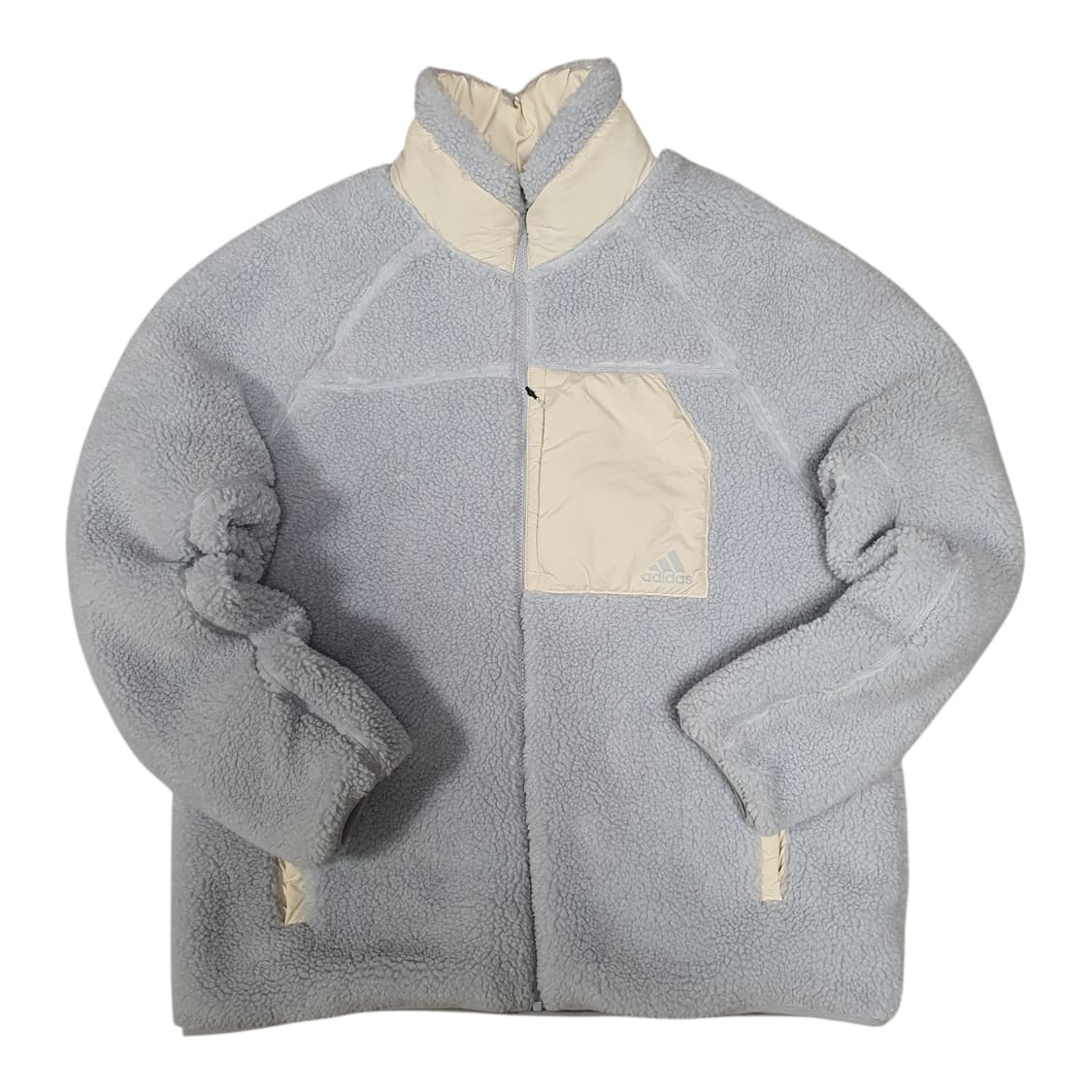 ✨ (바배) 아디다스 리버시블 빅로고 뽀글이 쉐르파 집업  상품이미지2