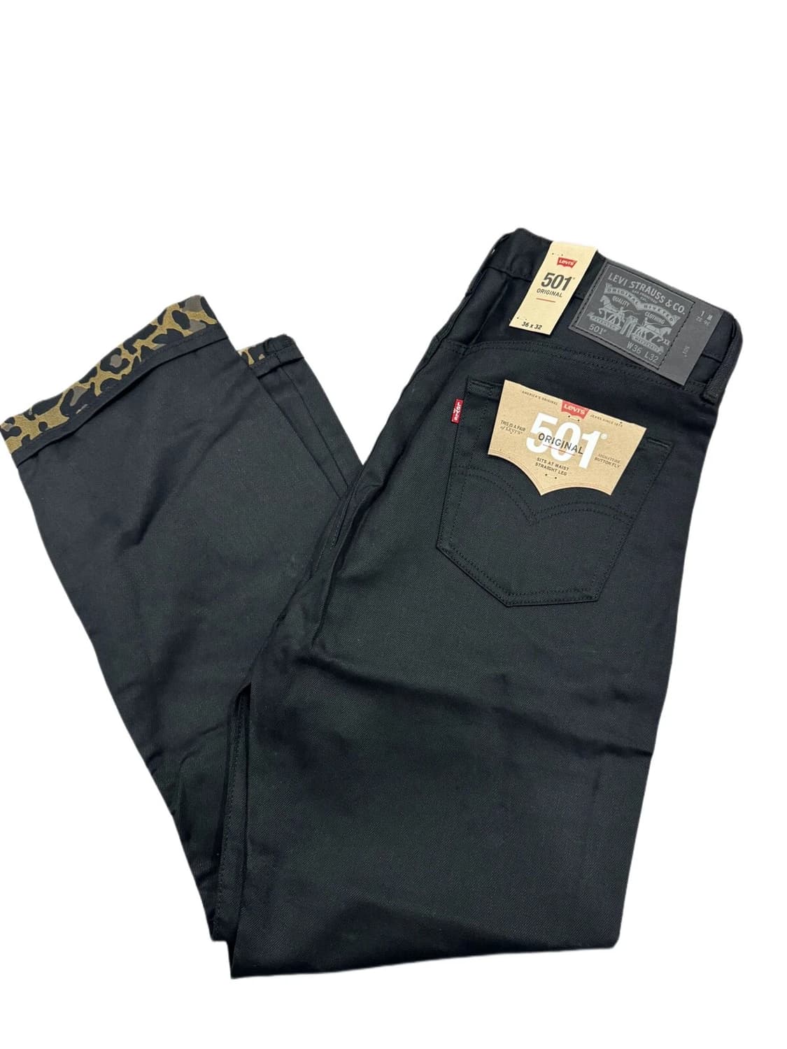 리바이스 빈티지 10912 슬림 핏 테이퍼드 레그 오렌지 탭 블랙 진 상품이미지1