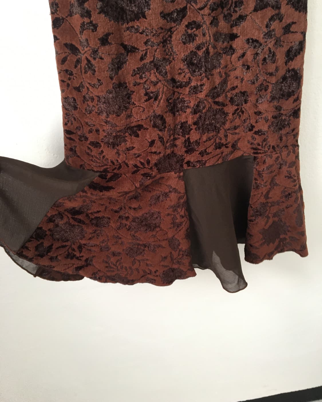 Pattern point velvet onepiece 상품이미지2