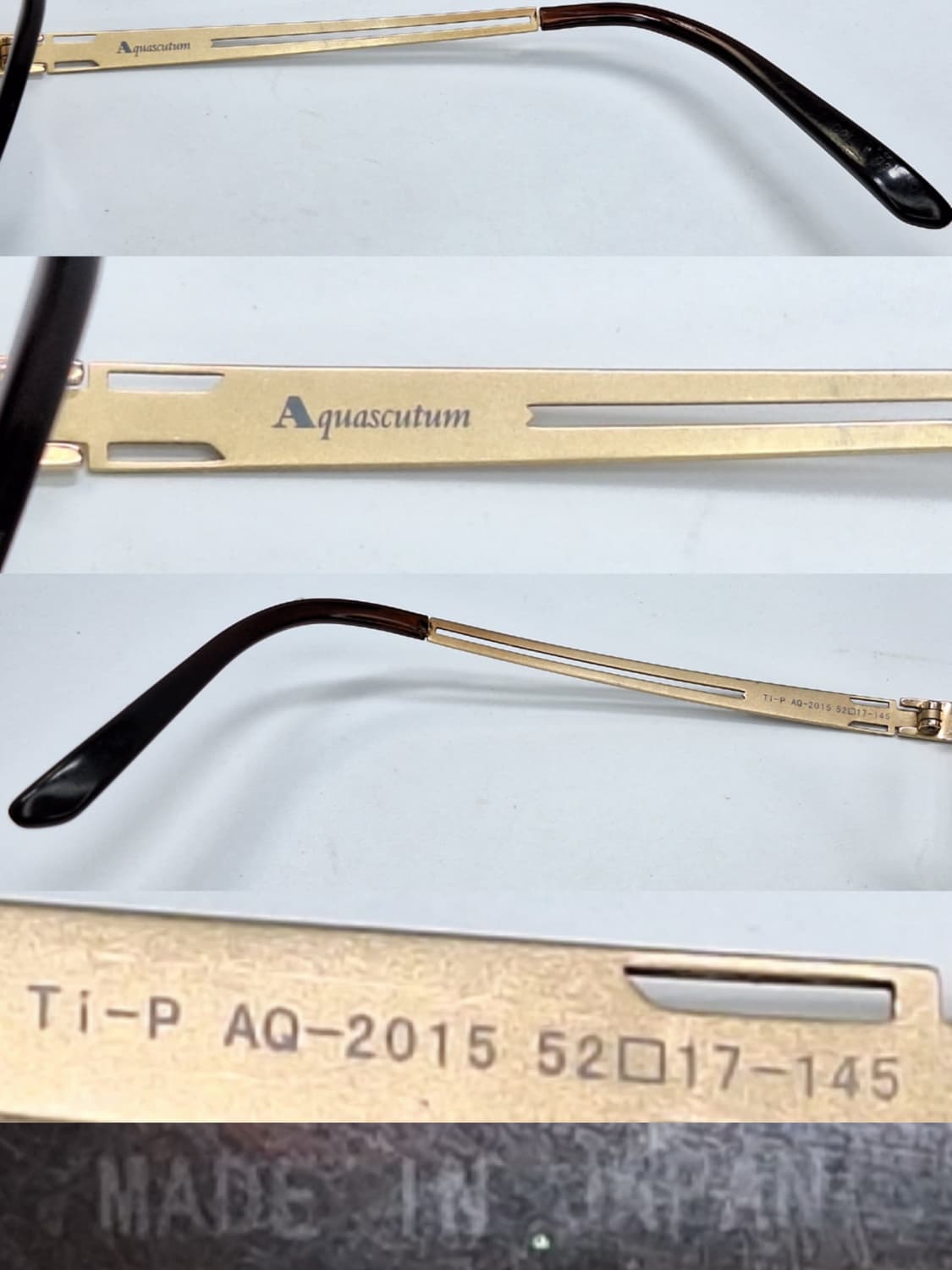 아쿠아스큐텀 Aquascutum Ti-p AQ-2015 반무테 안경 영국 상품이미지9